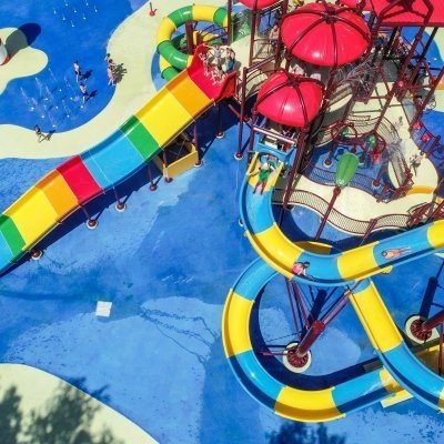 Waterspeeltuin op ANWB camping